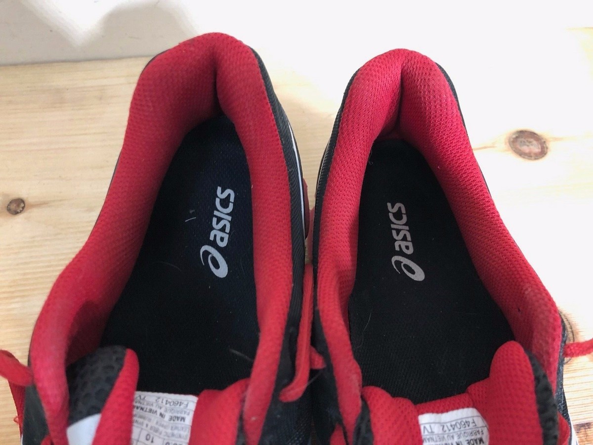 Asics Gel Flash Men\'s Size 13 Black Red Mesh Athletic Running Shoe T2JON ASICS GEL-Game FF Men main image 4