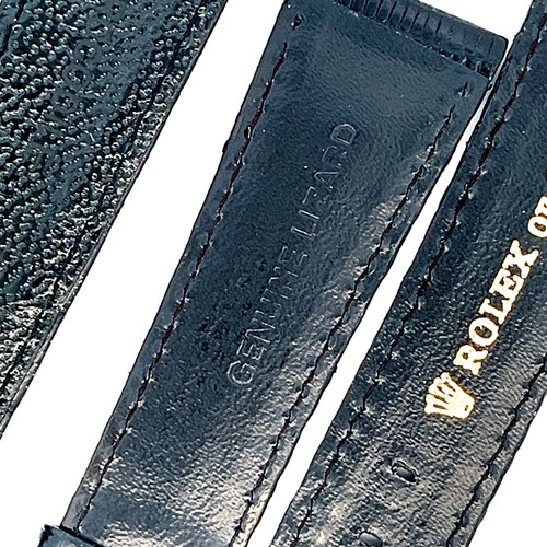 Rolex Cinturini Uomo Originali Coccodrillo Nero 20mm - Foto 4 di 4