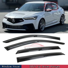 For 2023-2025 Acura Integra DE4 DE5 JDM Wavy Mugen Style Window Visor Rain Guard