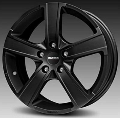 1x Alufelge Momo Win Pro Black 6.5x16'' ET38 LK5 115 ML 70.2 schwarz