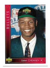 CALBERT CHEANEY 1993-94 UPPER DECK ROOKIE CARD NEAR MINT CONDITION