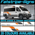 2m MOTORHOME GRAPHICS STICKERS STRIPES CAMPER VAN MOTORHOME FIAT PEUGEOT RELAY