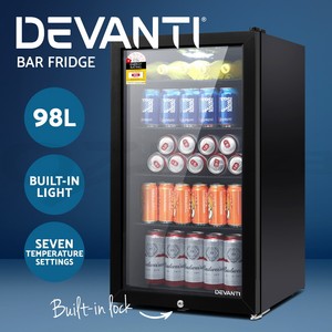 ebay bar fridge glass door