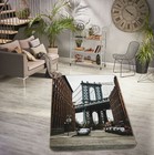 3D New York Bridge A190 Transport Game Non Slip Rug Mat Photo Carpet Zoe