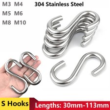 Quality Stainless Steel S Hooks Kitchen Meat Pan Utensil Clothes Hanger Hanging