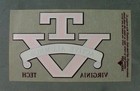 Vintage 1950's Virginia Tech Active Alumnus Unused Window Decal Sticker Alumni — photo 3