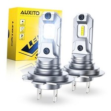 LED Bulb, 500 Brighter Ultra-Bright 6500K White, 1:1 Mini Size No Adapter H7