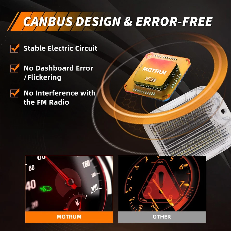 2X Clear White LED Backup Reverse Light Lenses For 1966 Chevy Chevelle & Malibu - Image 3 of 4