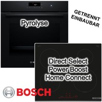 Herdset Bosch Mit Induktionskochfeld Pyrolyse Schwarz Homeconnect Directselect