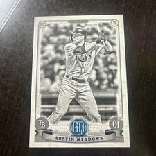 2019 Topps Gypsy Queen - Austin Meadows #97 Black & White /50