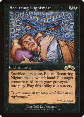 MTG Recurring Nightmare 英語版 MTG Recurring Nightmare EXO English NM | eBay