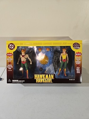 Hawkman & Hawkgirl Deluxe Action Figure Set DC Direct 2000 NIB Never Open