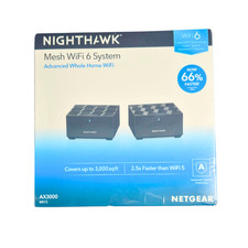NETGEAR Nighthawk Advanced Whole Home Mesh WiFi 6 System MK72 AX3000 Router