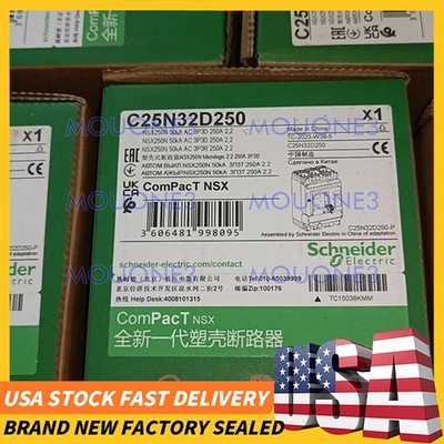 Schneider C25N32D250 Circuit breaker Brand New Free Shipping