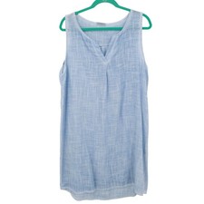 New Collection Linen Dress Women 2 Blue Coastal Resort Wear Travel Vacation Pool