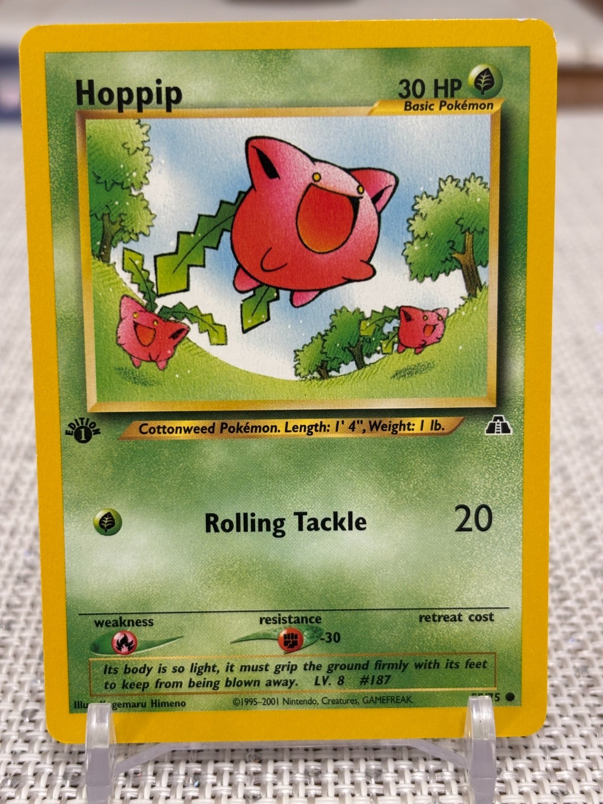 2001 Pokemon #55/75 Hoppip (Neo Discovery) - 1st Edition NM