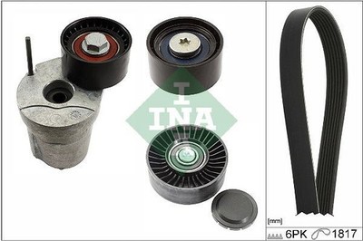 Ina V-ribbed Belt Set Fits Bmw 1  3