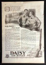 Daisy Model 25 Pump BB Air Rifle Gun 1932 Print Ad