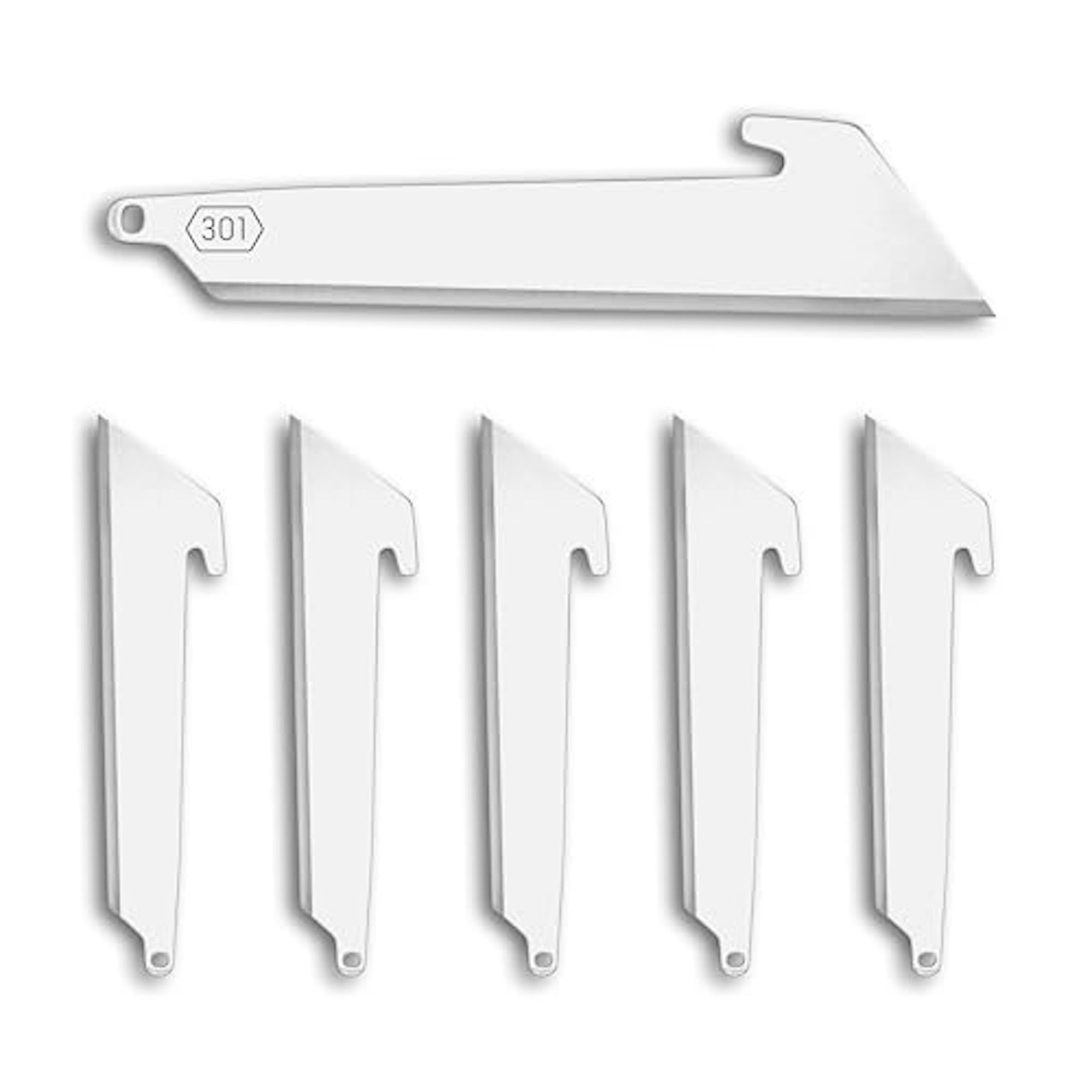 OUTDOOR EDGE 3.0" RazorSafe Utility Blade Replacement 6-Pack, Stainless 