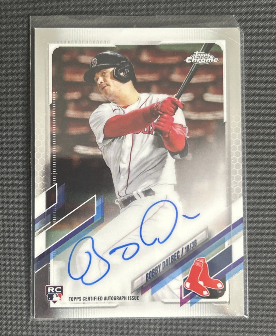 2021 Topps Chrome - Rookie Autographs Bobby Dalbec #RA-BD (AU, RC) NM