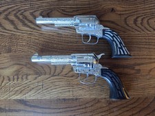 Pony Boy Vintage Cap gun Chrome Body And Black Grip Two