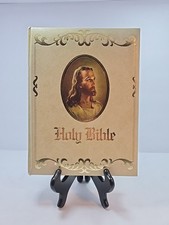 Vintage White/Gold Holy Bible King James Family Keepsake Royal 1978 - Clean!