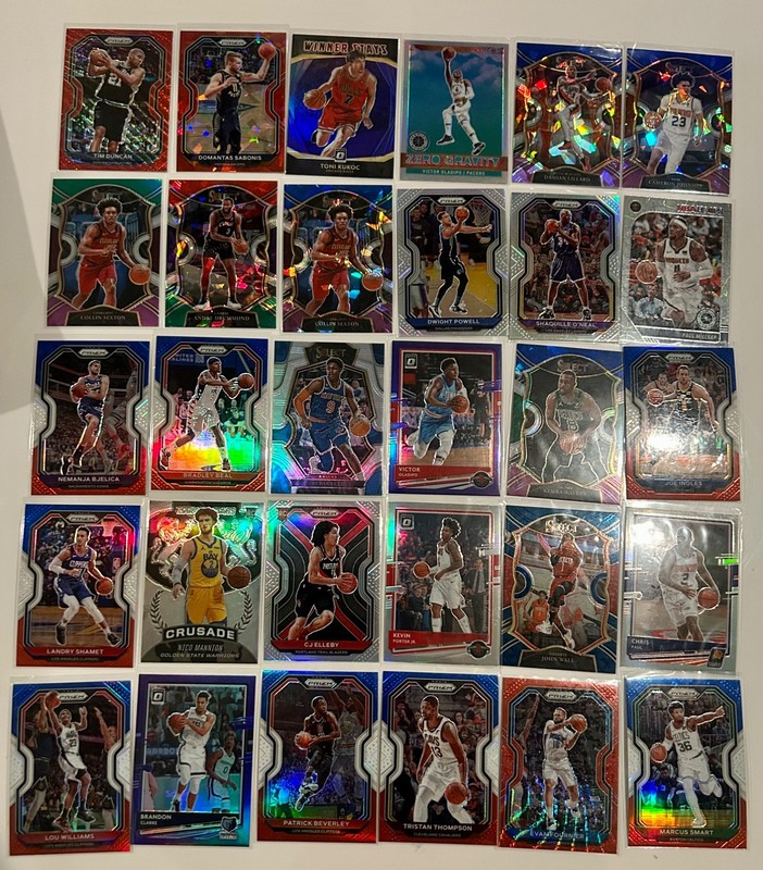 NBA Prizm (83) Card Refractor Lot