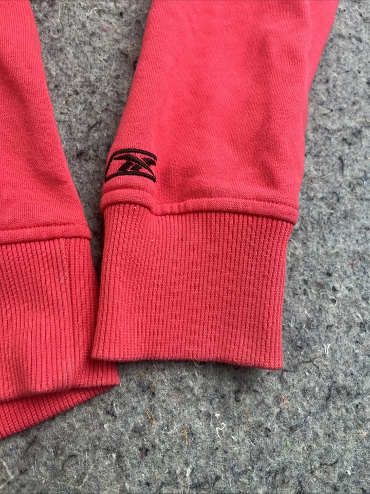 Sudadera con capucha vintage para mujer Reebok pequeña roja/rosa logotipo Y2K suéter sudadera Taiwán Foto 3 de 4