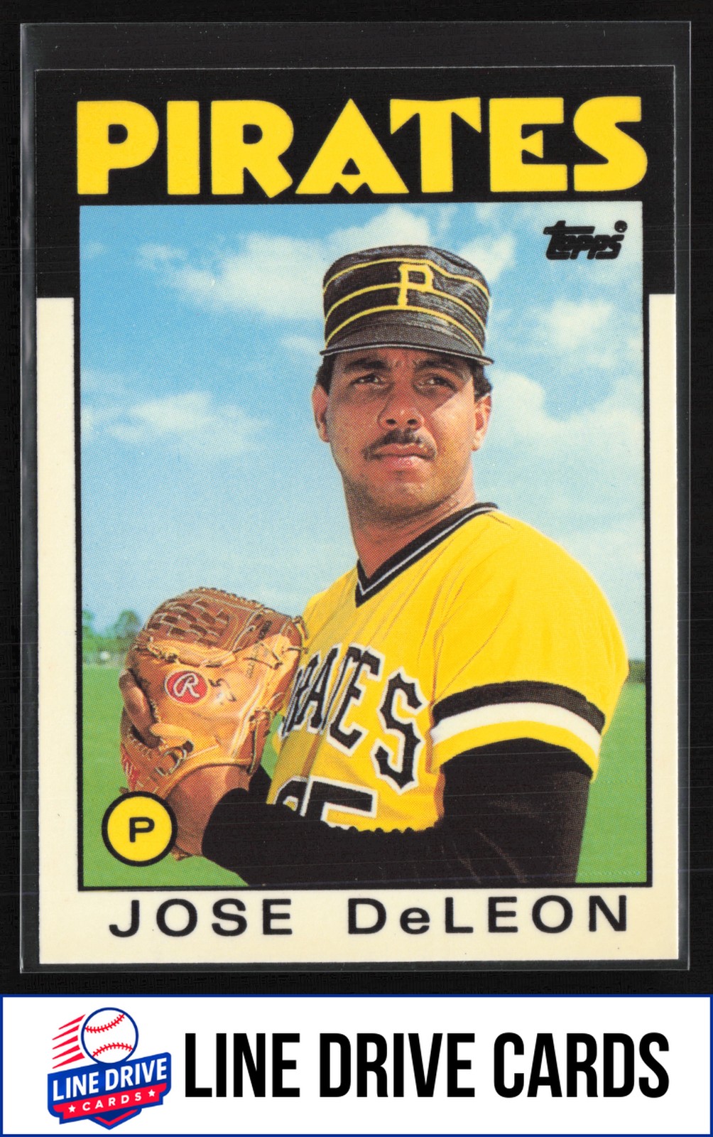 1986 Topps #75 Jose DeLeon Collector's Edition (Tiffany) Pittsburgh Pirates