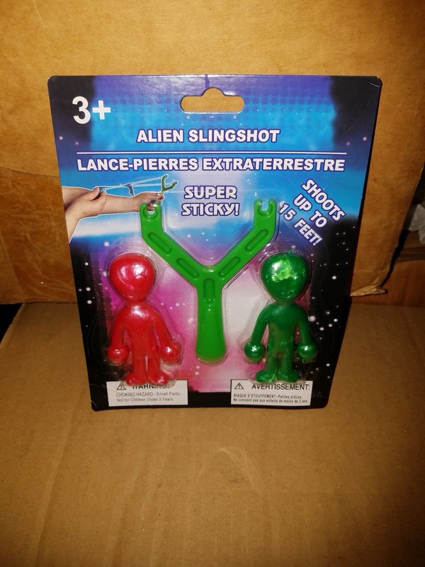 🆕 Stretchy Sticky Super Soft Alien Catapult for Kids Alien Elastic Slingshot