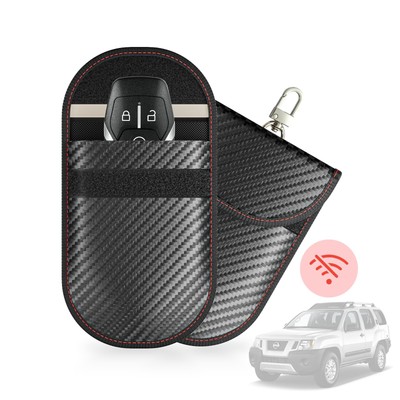 Faraday Bags for Key Fob Protector Car RFID Signal Blocking Carbon Fiber Secu...