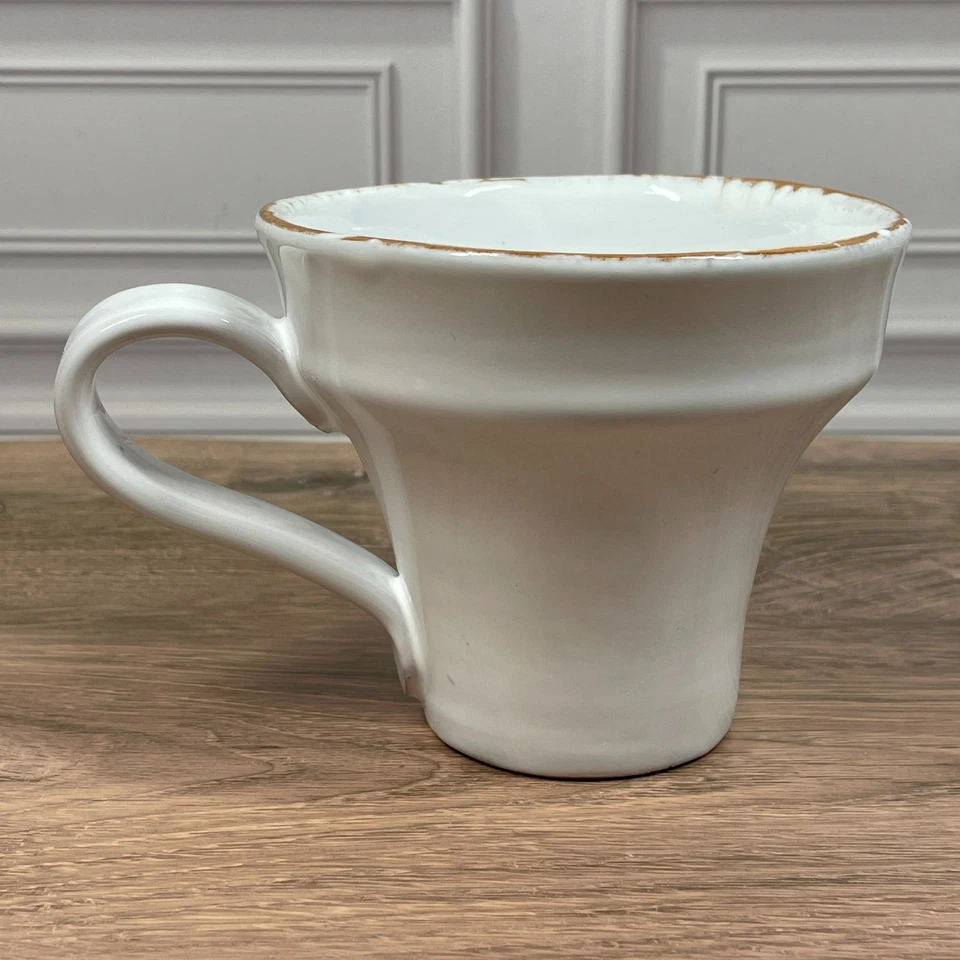 Вьетрийский итальянский керамический белый кофе Cucina Fresca глазурованный деревенский край Италия - Изображение 3 из 4