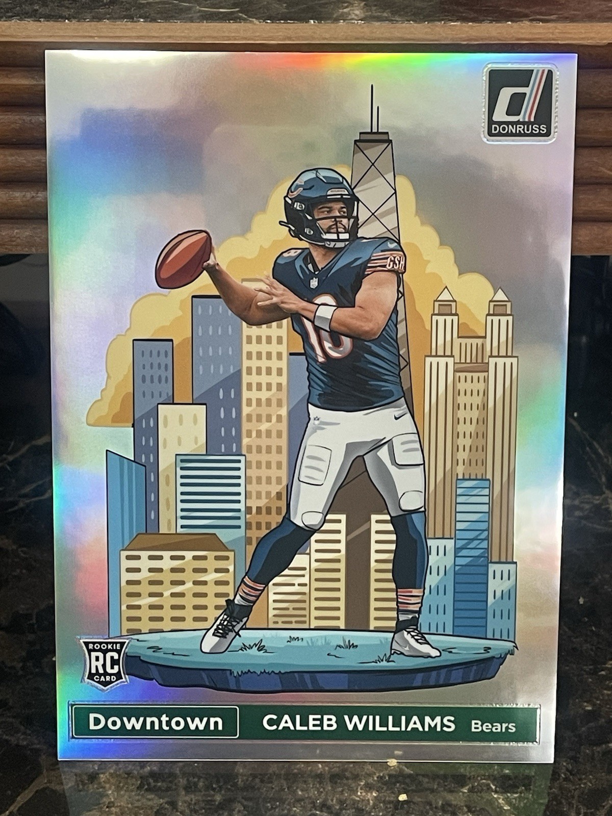 2024 Panini Donruss Football Caleb Williams Jumbo/Oversized Downtown Rookie