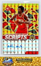 2020-21 Panini Mosaic #SC-SHL Solomon Hill Scripts Gold