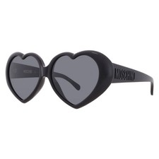 Moschino Grey Irregular Ladies Sunglasses MOS128/S 0807/IR 56 MOS128/S 0807/IR