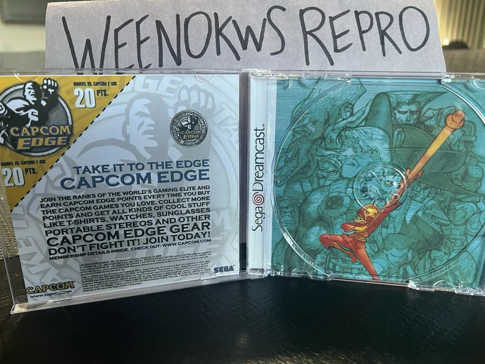 Marvel vs. Capcom 2 HANDMADE Display Case Dreamcast - Image 3 of 4