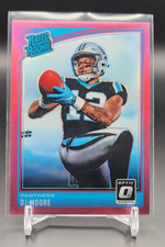 2018 Donruss Optic DJ Moore RC Pink Prizm Panthers Rated Rookie #166