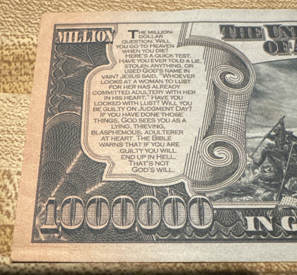 Vintage $1,000,000 One Million Dollars Rutherford B Hayes Novelty Bill ...