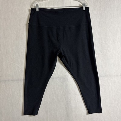 Beyond Yoga Women's Plus 3X Darkest Night Space Dye Caught In The Midi HR Crop