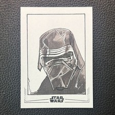 2024 Topps Star Wars Galaxy Kylo Ren 1/1 Sketch Card by Antni Ellison