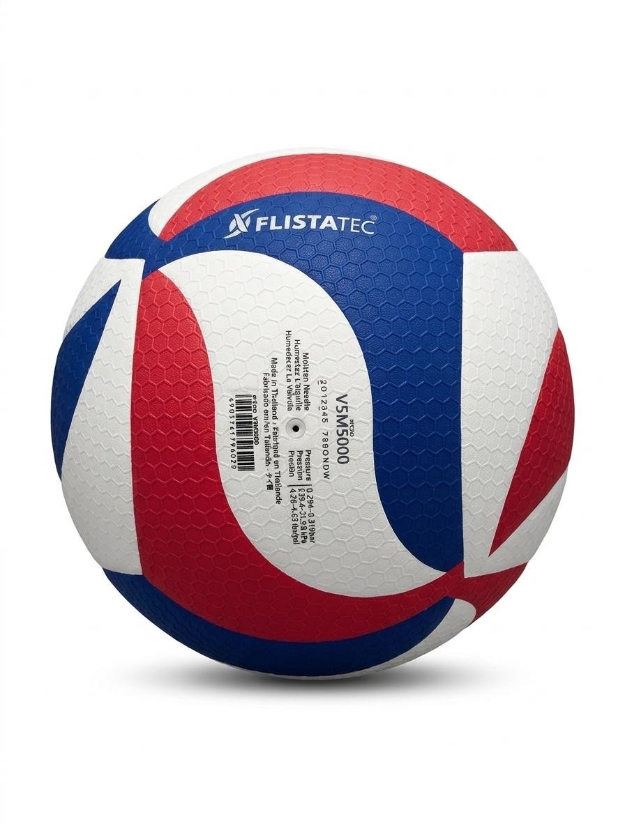 Molten V5M5000-3N Flistatec NCAA Volleyball Red/White/Blue PACK OF