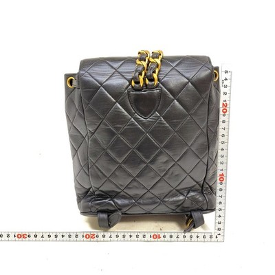 Chanel BackPack Bag Black Matelasse Lamb Skin 4741349 | eBay