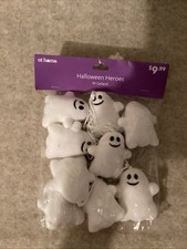 Halloween fabric ghost 5 Ft Garland decorations for tree FREE FAST SHIPPING   