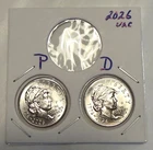 2026 P & D Emerging Liberty Dimes FREE SHIP NOW IN HAND 2 Coin SemiQ Set In Flip