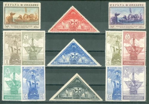 SPAIN 1930 - EDIFIL 531/543* - DISCOVERY OF AMERICA - MH