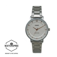 Casio Ladies' Analog Stainless Steel Band Watch LTPVT04D-7A LTP-VT04D-7A