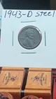 1943-D Lincoln Wheat Steel Small Cent Denver Mint Circulated BN Brown Coin