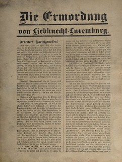 Folleto original KPD Luxemburgo Liebknecht 1919 Federación Espartaco República de Weimar
