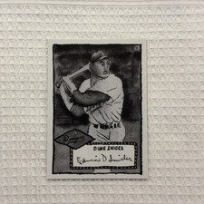Duke Snider 2025 Topps Shoebox Treasures by Andy Friedman #42 Grayscale /75 SP