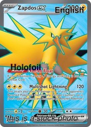 Zapdos ex 192/165 Scarlet & Violet 151